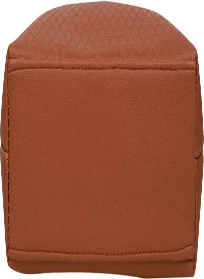 Dcozi Stylish and Fashionable Brown PU Leather Medium Handbag For Women & Girls - TB13 (Shoulder & Tote Bag) - Image 5